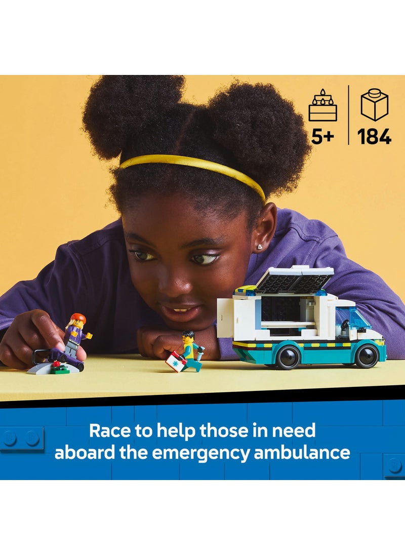 LEGO Lego City Emergency Ambulance 60451 (184) Pieces  - Image 3