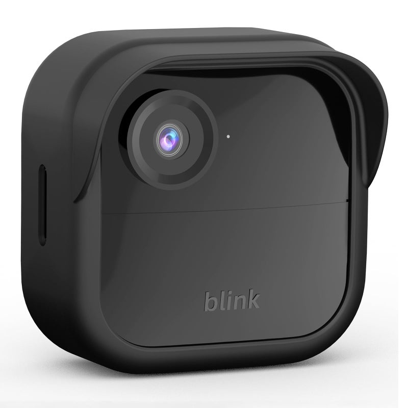 PUUUCI Silicone Skin Case/Cover for Blink Outdoor 4 (4th Gen) - Weatherproof Silicone Case with Brim for Full Camera Protection, Blink Outdoor 4 Smart Security Camera Accessories (Black, 1 Pack) - Image 1