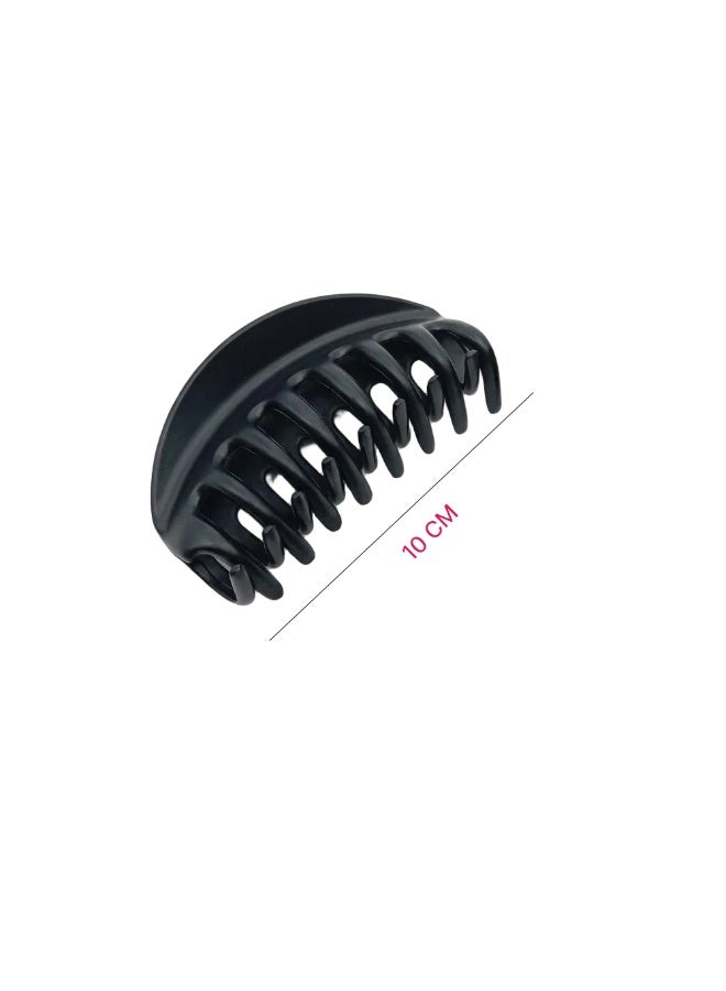 Akarm Black hair clip set – 3 pieces in assorted shapes – strong grip for thick and normal hair. - Image 2