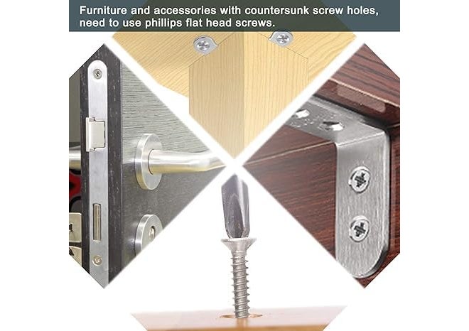 TheMujtaba Stainless Steel 304 Phillips Star Head Screws for Fixing Wood, Plywood, Paster Boards Solid Stainless (Pack of 100) (1 Inch) - Image 4