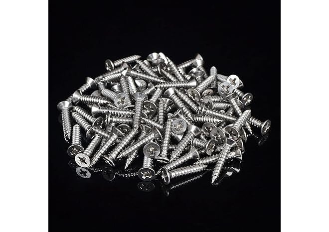 TheMujtaba Stainless Steel 304 Phillips Star Head Screws for Fixing Wood, Plywood, Paster Boards Solid Stainless (Pack of 100) (1 Inch) - Image 3