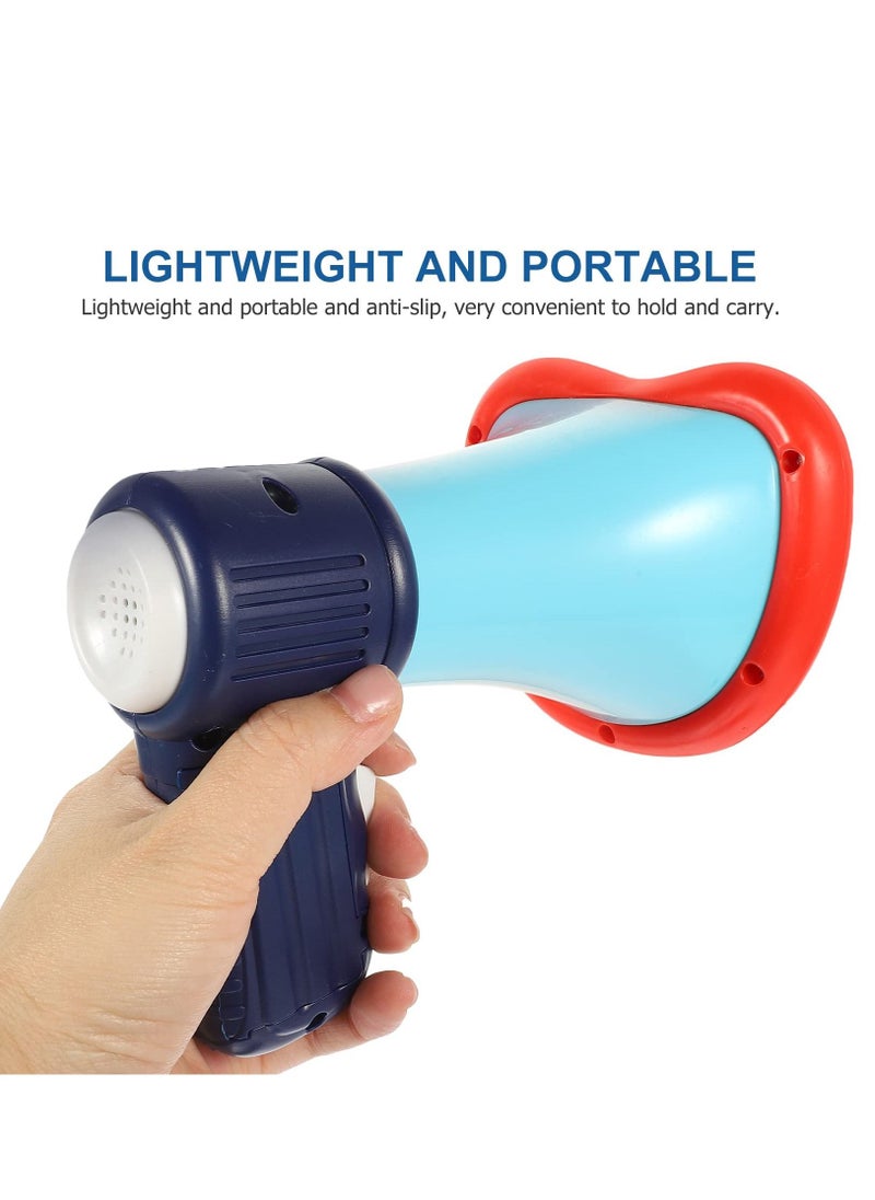 null - Multi Voice Changer Toy Large Mouth Voice Changing Amplifier Handheld Loudspeaker Megaphone Trick Joke Toy for Children Kids Blue - Image 1