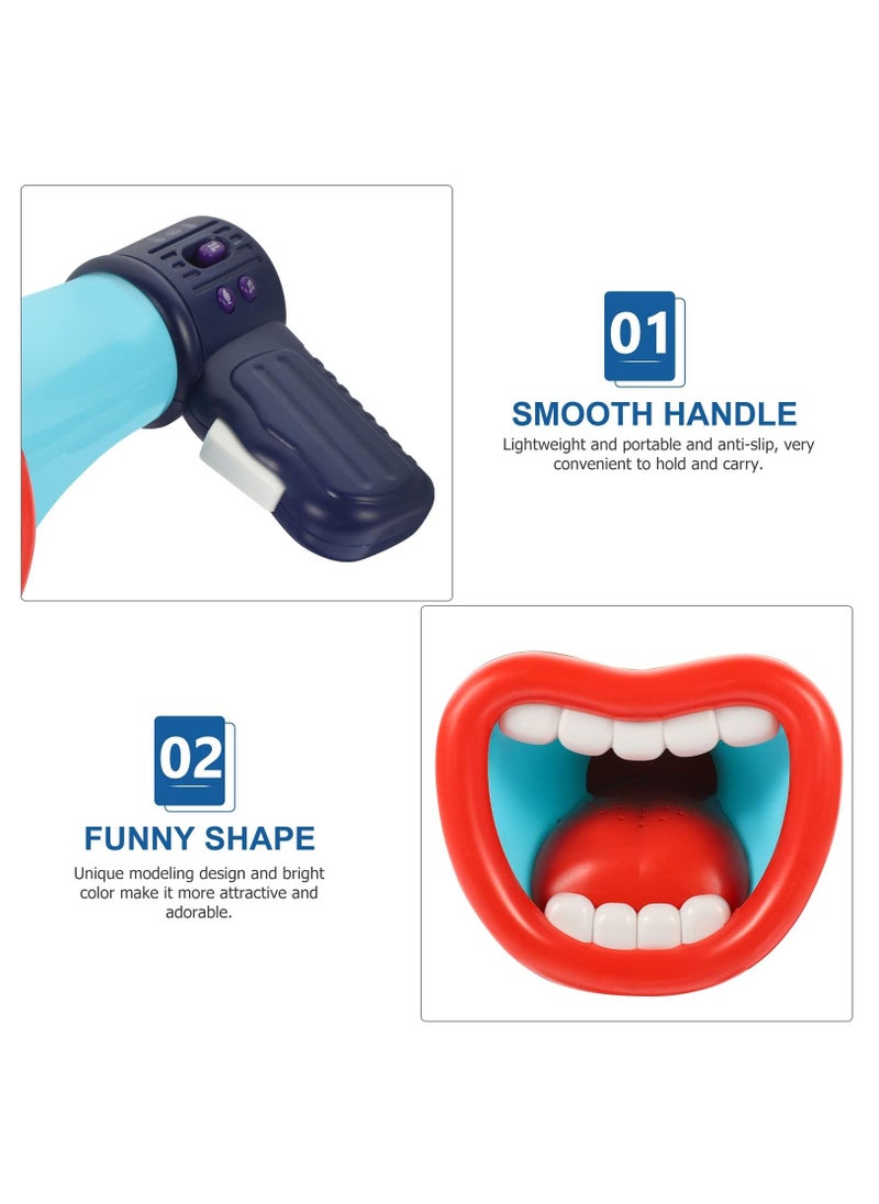 null - Multi Voice Changer Toy Large Mouth Voice Changing Amplifier Handheld Loudspeaker Megaphone Trick Joke Toy for Children Kids Blue - Image 1
