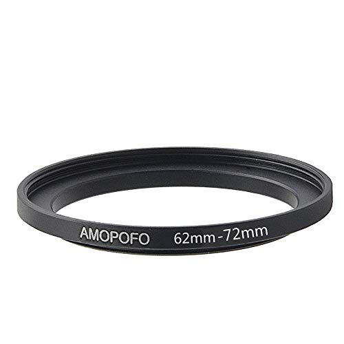 Amopofo 62mm to 72mm Step Up Ring Filter Adapter for UV,ND,CPL,Metal Step Up Ring, Compatible with All 62mm Camera Lenses & 72mm Accessories - Image 4