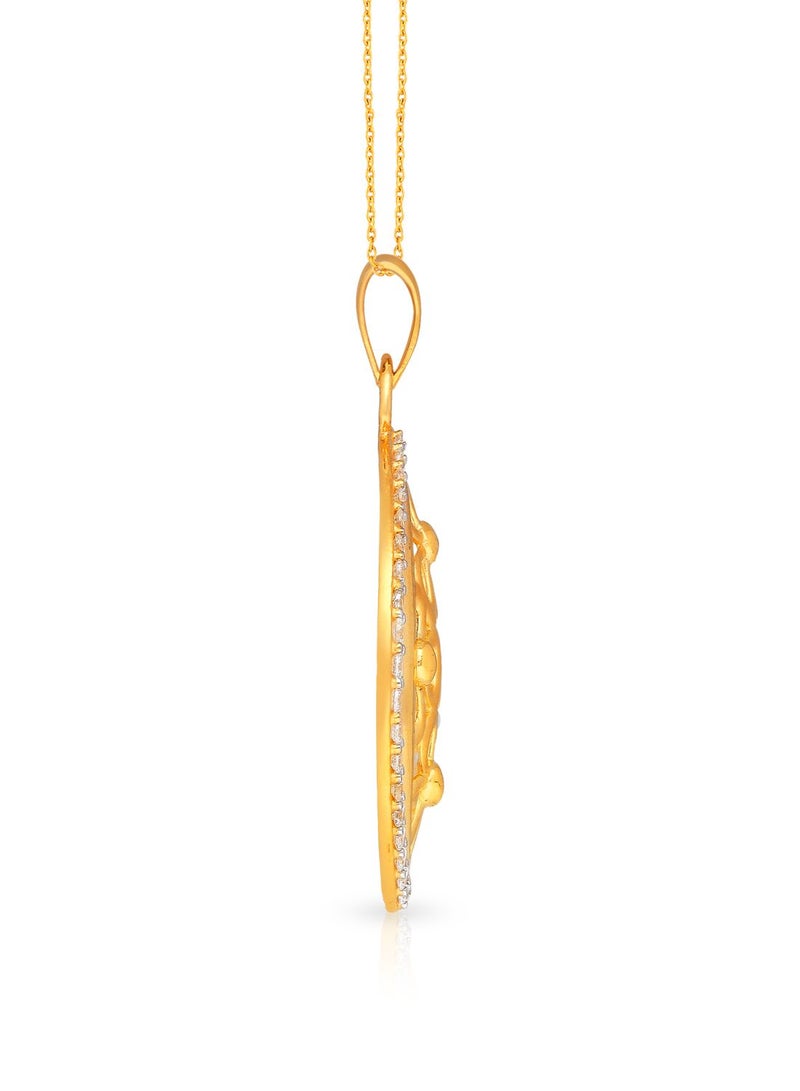 Malabar Gold and Diamonds 22 Karat 916 Purity Gold Pendant PDDZL18537Y - Image 3