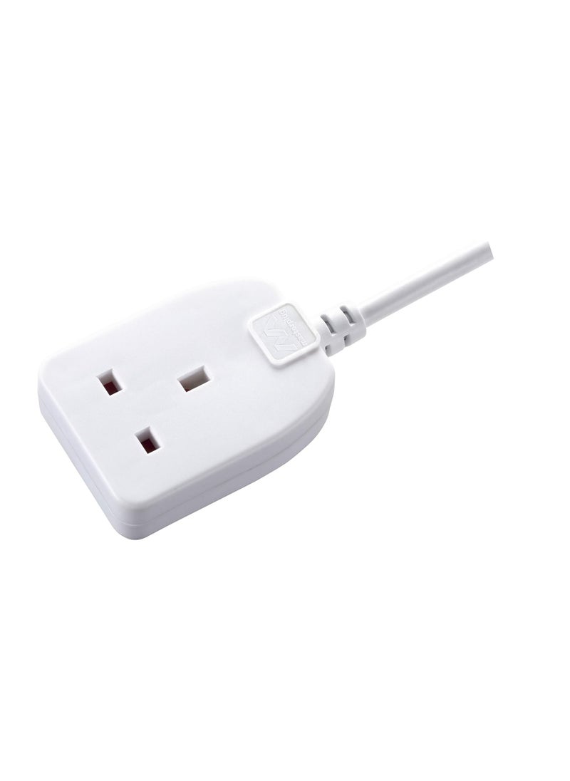 MASTERPLUG - Single Socket Long Extension lead 10metre,white - Image 1
