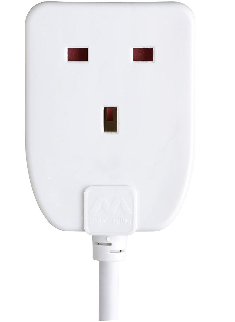 MASTERPLUG - Single Socket Long Extension lead 10metre,white - Image 1