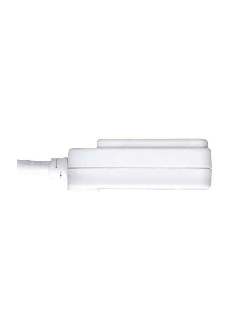 MASTERPLUG - Single Socket Long Extension lead 10metre,white - Image 1