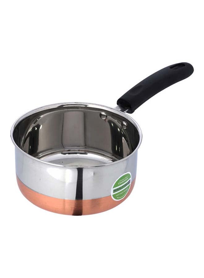 Royalford Copper Bottom Stainless Steel Saucepan Copper and Stainless Steel 17cm - Image 3