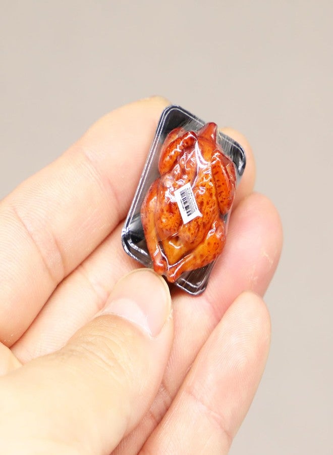 RillyRellow Dollhouse Miniature Roasted Turkey Chicken or Duck, Mini Cooked Chicken, Miniature Christmas Turkey, for Dollhouse Miniature Home Kitchen Accessory (Turkey Chicken) - Image 2
