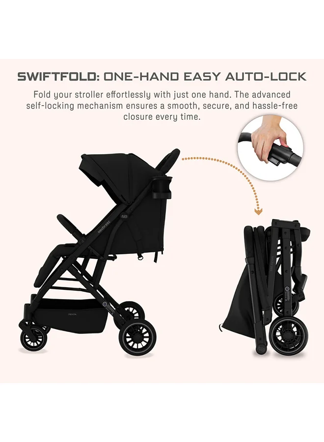 neobreez PENTA Compact Lightweight Travel Toddler Kids Baby Stroller W/Cup Holder,  Baby Trolley Handle Pushchair,  Quick Fold And Auto lock, Waterproof UPF 50+ Canopy 0-3yrs, 15kg,  3yrs Warranty