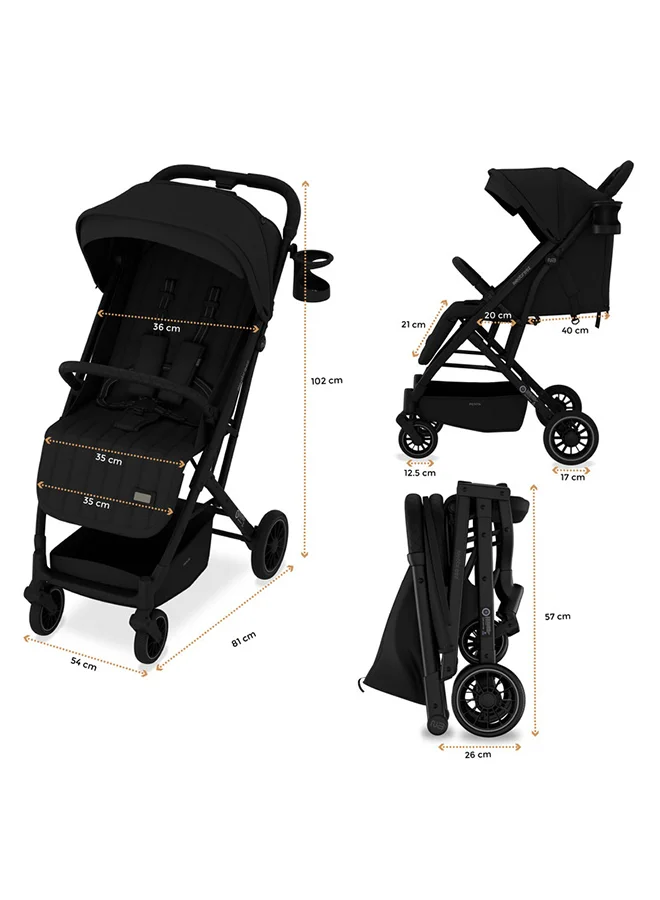 neobreez PENTA Compact Lightweight Travel Toddler Kids Baby Stroller W/Cup Holder,  Baby Trolley Handle Pushchair,  Quick Fold And Auto lock, Waterproof UPF 50+ Canopy 0-3yrs, 15kg,  3yrs Warranty