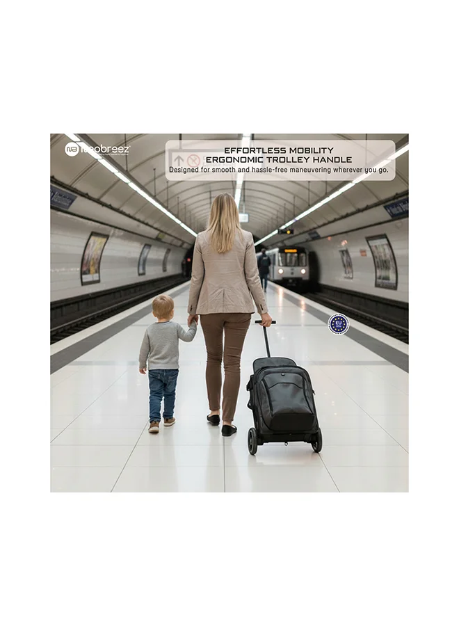 neobreez PENTA Compact Lightweight Travel Toddler Kids Baby Stroller W/Cup Holder,  Baby Trolley Handle Pushchair,  Quick Fold And Auto lock, Waterproof UPF 50+ Canopy 0-3yrs, 15kg,  3yrs Warranty