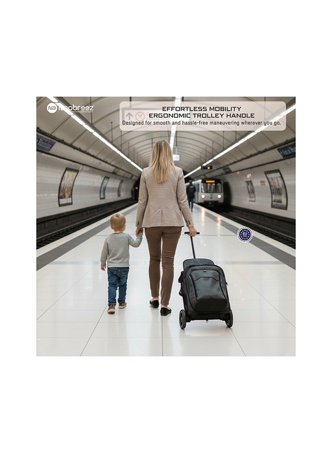 neobreez PENTA Compact Lightweight Travel Toddler Kids Baby Stroller W/Cup Holder,  Baby Trolley Handle Pushchair,  Quick Fold And Auto lock, Waterproof UPF 50+ Canopy 0-3yrs, 15kg,  3yrs Warranty - Image 2