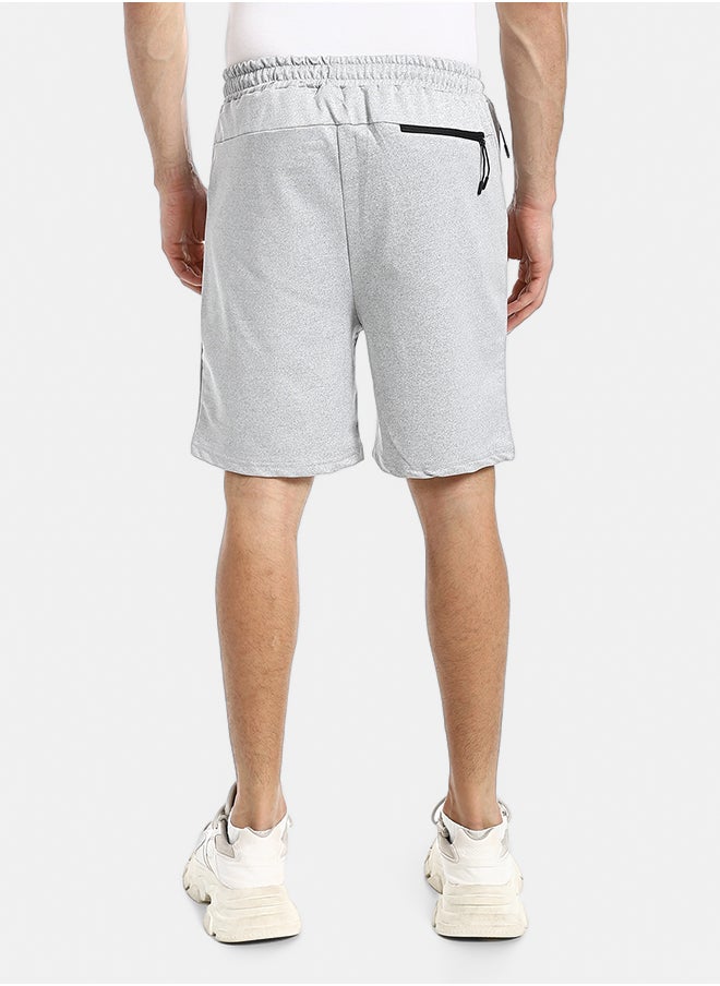 summer Melton shorts with zipper