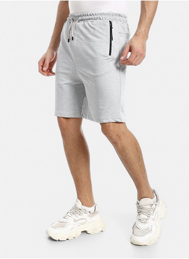 summer Melton shorts with zipper