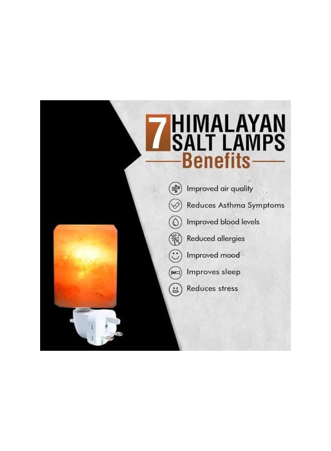 The Bros Himalayan Salt Night Light Lamp Cube Shape - Image 4