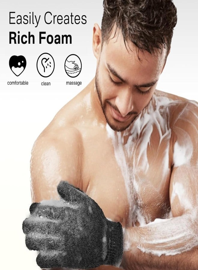 Yiclick Heavy Exfoliating Gloves, Exfoliating Body Scrubber for Bath Shower Exfoliation, Body Scrub Exfoliator for Dead Skin Remover, Exfoliate Sponge Loofah Washcloth Mitt Men Women - Image 5