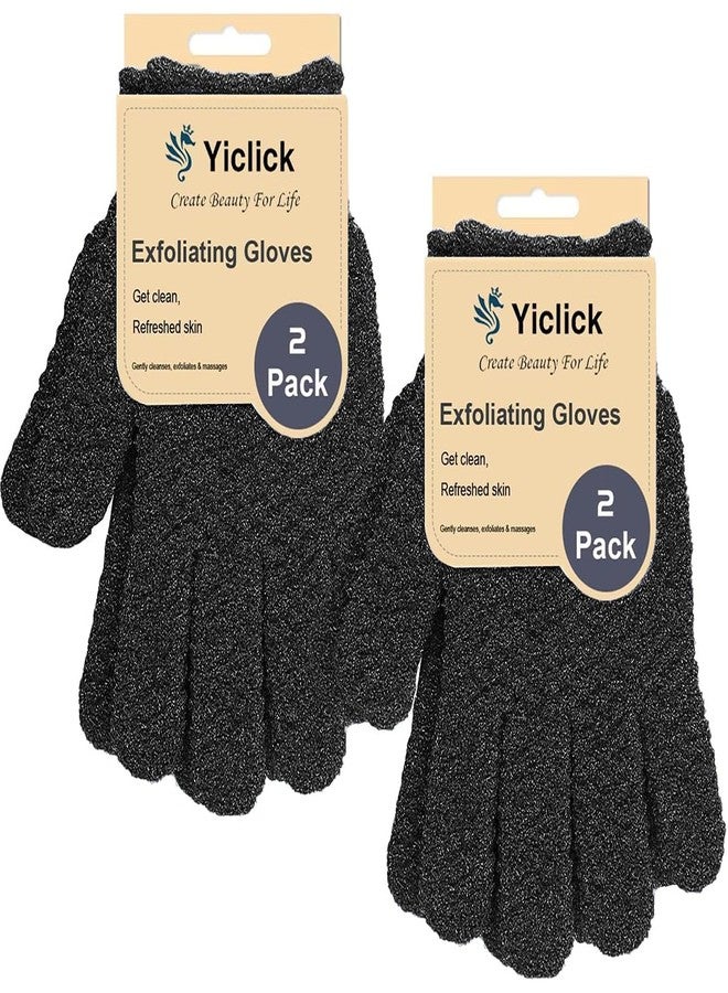 Yiclick Heavy Exfoliating Gloves, Exfoliating Body Scrubber for Bath Shower Exfoliation, Body Scrub Exfoliator for Dead Skin Remover, Exfoliate Sponge Loofah Washcloth Mitt Men Women - Image 1