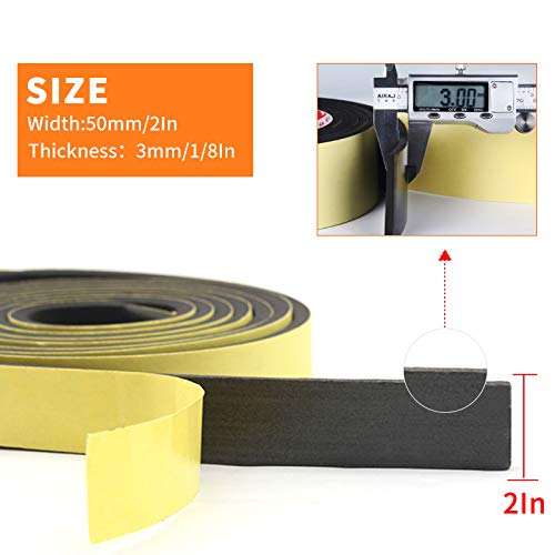 Papillon Foam Insulation Tape Adhesive, Seal, Doors, Weatherstrip, Waterproof, Plumbing, HVAC, Windows, Pipes, Cooling, Air Conditioning, Weather Stripping, Craft Tape (66 Ft x 1/8" x 2") - Image 2