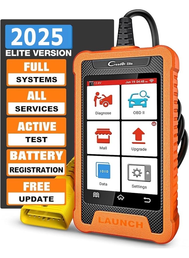 LAUNCH Creader Elite Bi-Directional OBD2 Scanner for Toyota Lexus, 2025 Full System Diagnostic Scan Tool - Image 1