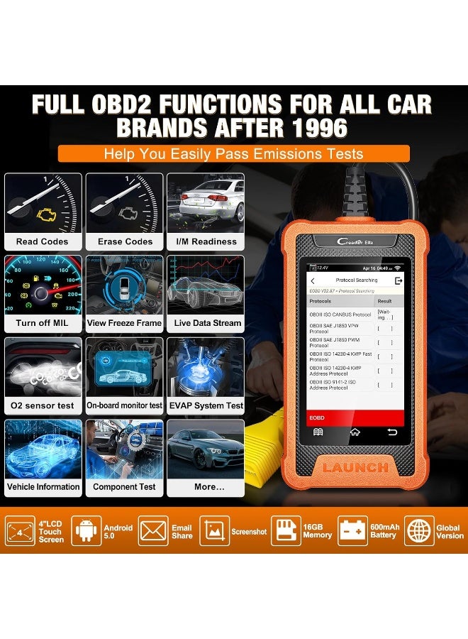 LAUNCH Creader Elite Bi-Directional OBD2 Scanner for Toyota Lexus, 2025 Full System Diagnostic Scan Tool - Image 4