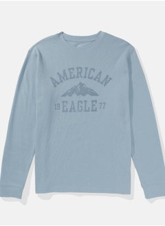 American Eagle AE Long-Sleeve Logo Graphic Thermal T-Shirt  - Image 3