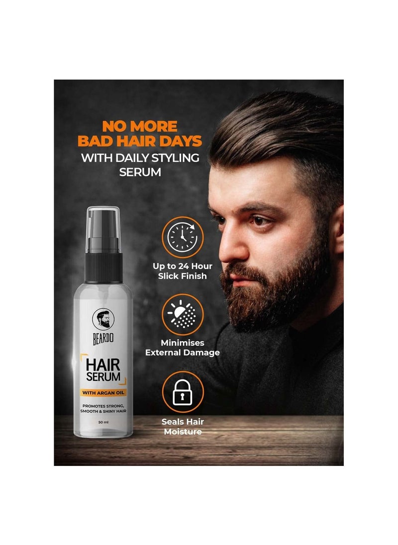 BEARDO - Hair Serum 50ml Daily Use hair Serum For men With Argan Oil - Image 1