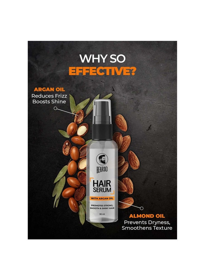 BEARDO - Hair Serum 50ml Daily Use hair Serum For men With Argan Oil - Image 1