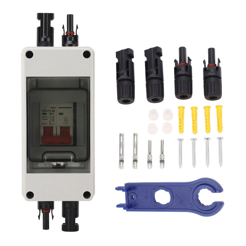 500V Solar PV DC Disconnect Switch Combiner Box - IP65 Waterproof, Overvoltage & Overload Protection, Plug And Play, For Indoor Outdoor Solar Power Systems, RVs - Image 1