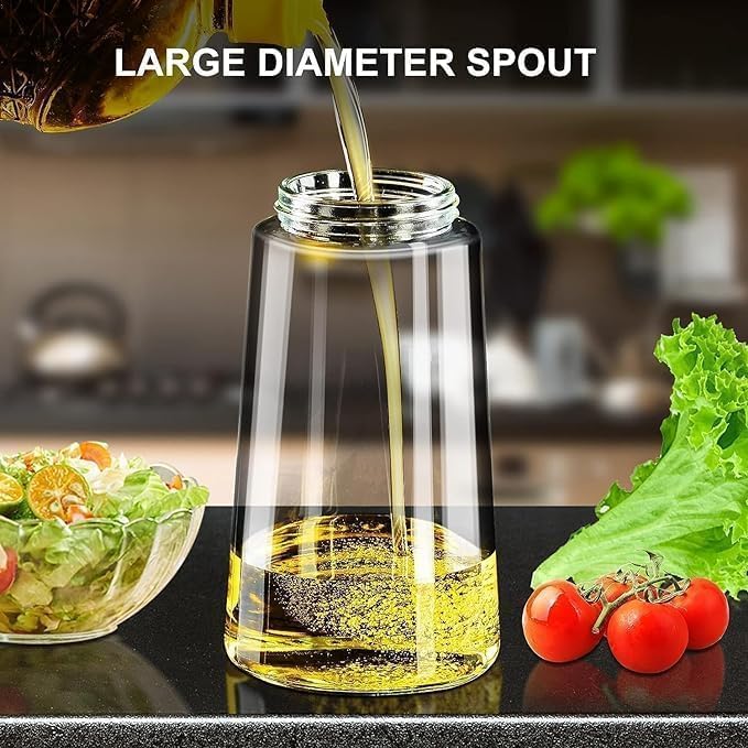 REZOVA Oil Spray Bottle for Cooking, Premium Glass 2 in 1 Oil Dispenser for Kitchen, Food Grade Oil Sprayer Containers with Nozzle, Oil Bottle for Air Fryer, Roasting and Frying 500 ML - Image 5