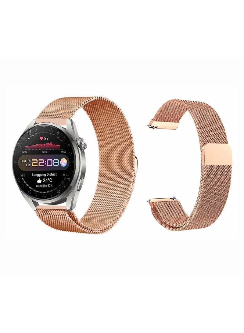 بيرفيي مجموعة من 5 قطع من اساور الساعات المتوافقة مع جميع اجهزة سامسونج، هواوي، امازفيت، فيت بيت و هونر مقاس السوار 20 ملم - Image 2