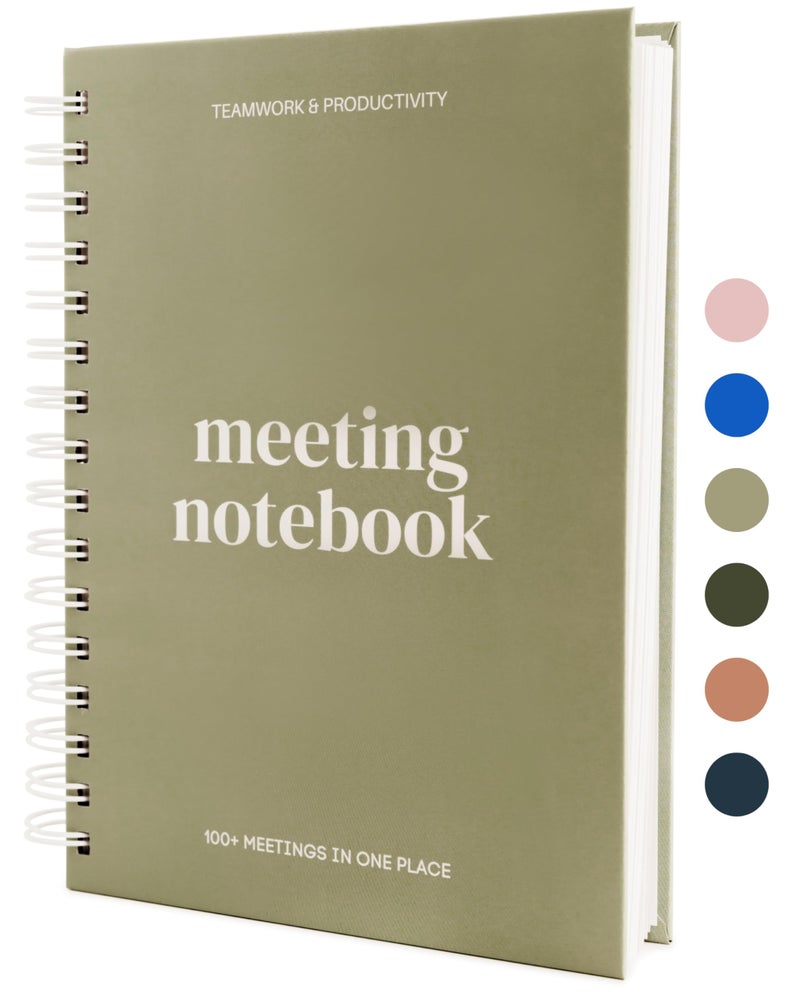 Lamare Meeting Notebook for Work Organization â€“ Perfect Work Notebook for Note Taking, Meeting Planner and Office Supplies for Men & Women - Image 1