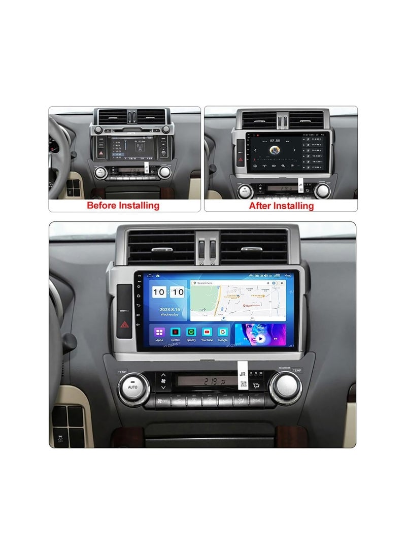 شيزا ستار ستيريو سيارة أندرويد لسيارة تويوتا لاند كروزر برادو 2014 2015 2016 2017 1 جيجابايت رام 32 جيجابايت روم 10 بوصة ميرورلينك واي فاي BT، شاشة لمس IPS مع كاميرا احتياطية متضمنة - Image 3