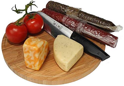 Replex Wooden Chopping Board Reversible Round Cutting Boards for Kitchen Serving Board Vegetable Fruit Chopping Tray 28W x15H cm - Image 5