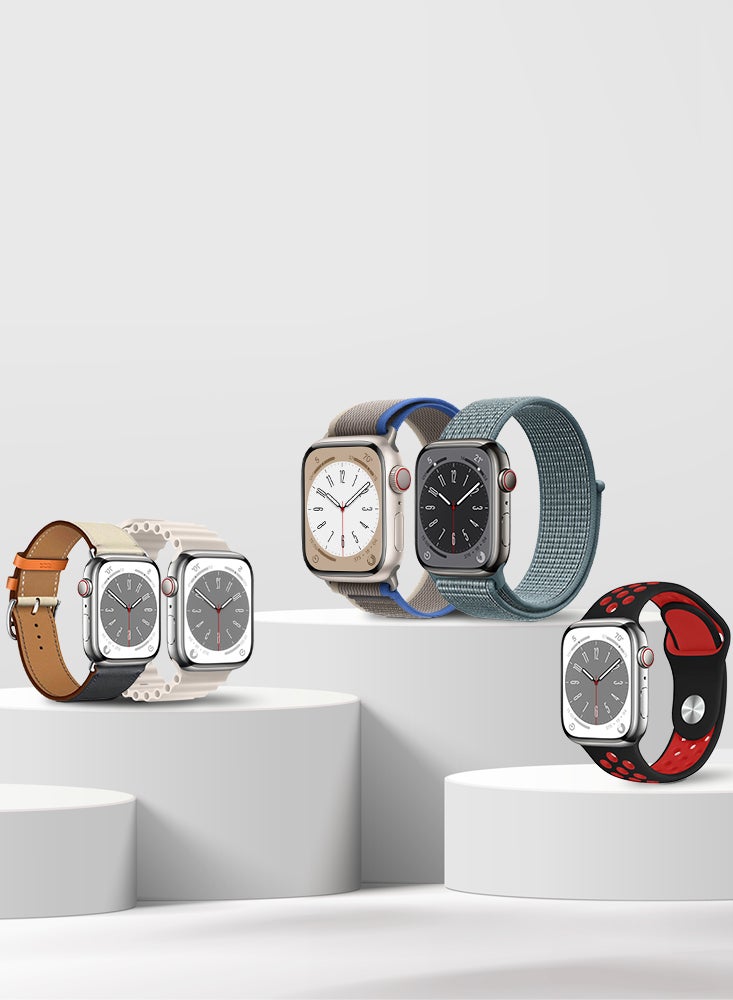 Perfii 5pcs Watch Bands Replacement for Apple Watch Strap Compatible with Apple Watch 49/46/45/44/42mm Series 10/9/8/7/6/5/4/SE/Ultra - Image 2