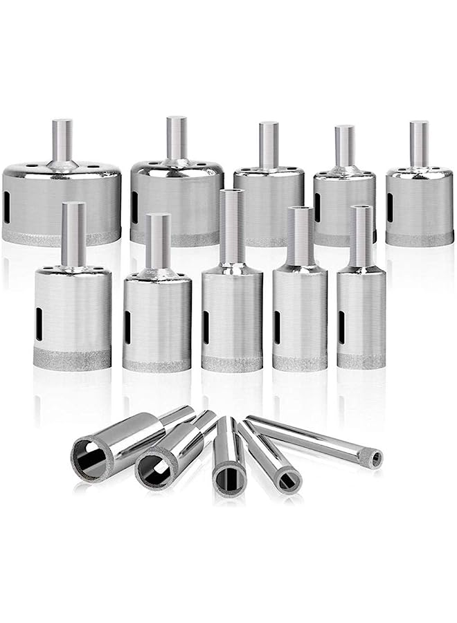 erorex PCS Diamond Drill Bits 6-50mm Glass Tile Hollow Core Extractor Tools for Glass, Ceramics, Porcelain, Ceramic tile - Image 1