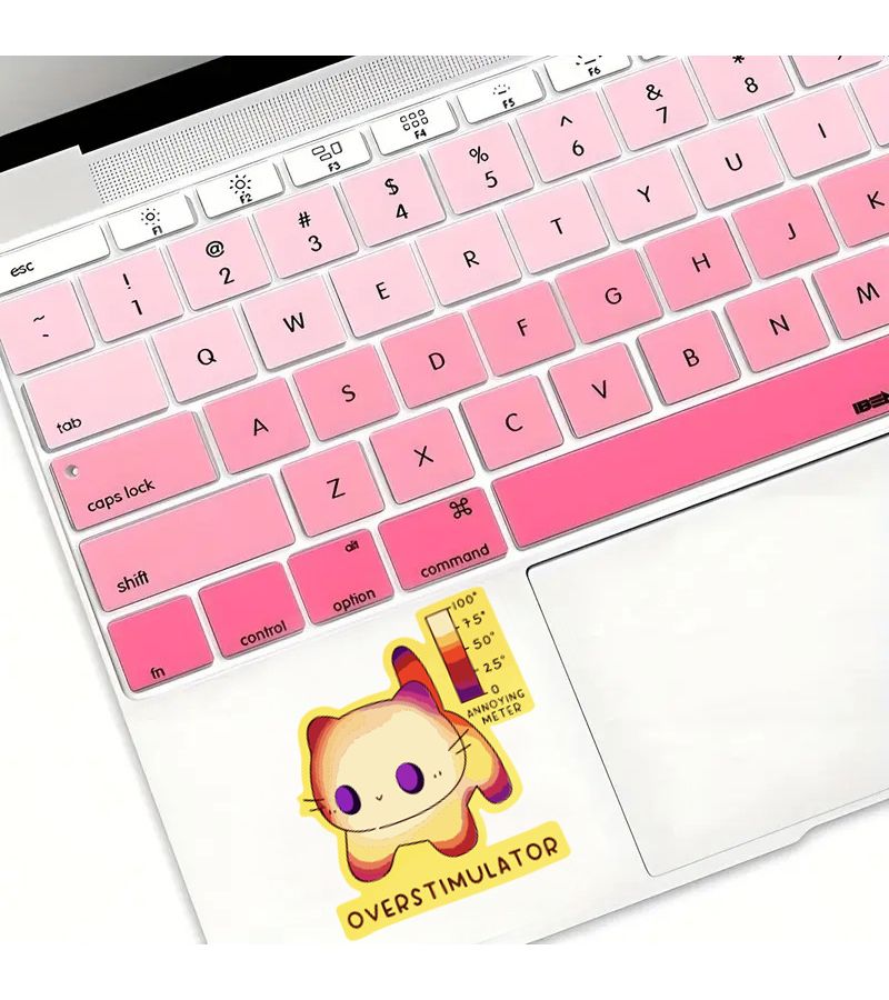 Overstimulator Cat Sticker Scratch Resistant Durable 1pc Laptop Scooter - Image 3