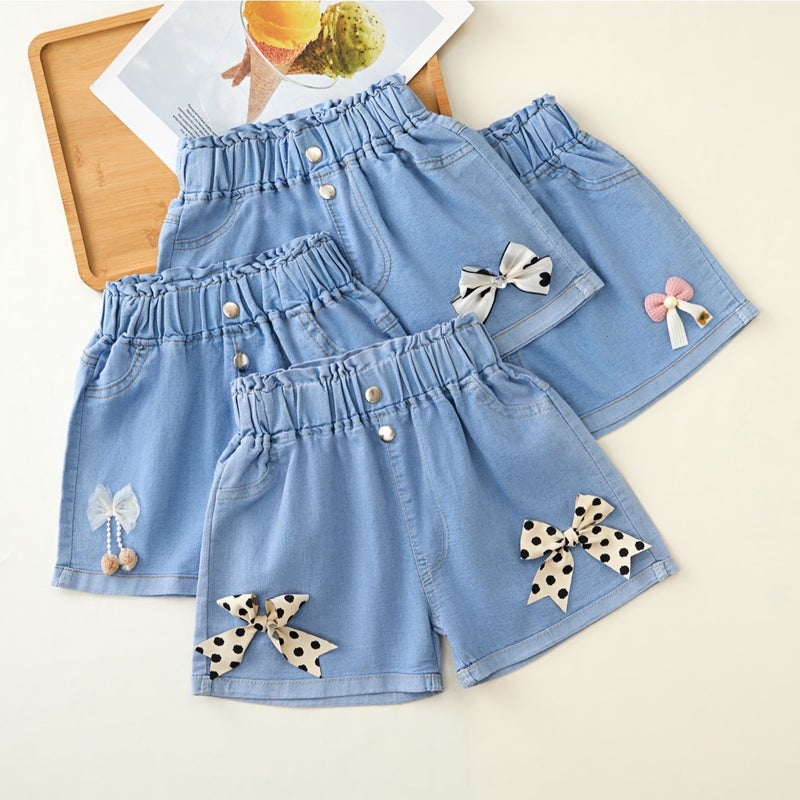 Children'S Wear Denim Shorts Summer Thin Outer Wear Baby Loose Large Children'S Casual Children'S Summer Shorts For Girls - Image 3