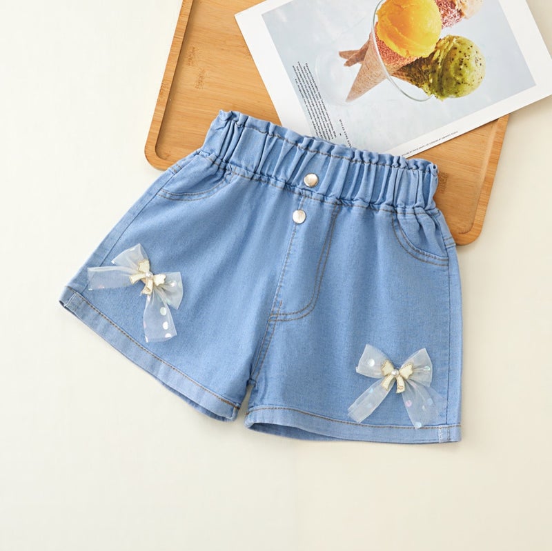 Children'S Wear Denim Shorts Summer Thin Outer Wear Baby Loose Large Children'S Casual Children'S Summer Shorts For Girls - Image 1