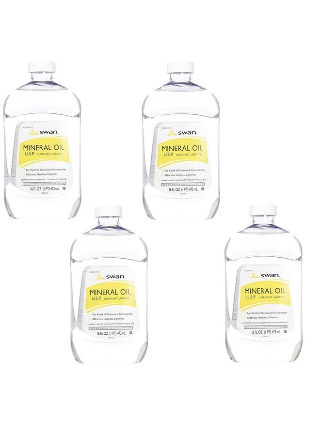 Swan Mineral Oil 16 Oz 4 Pack