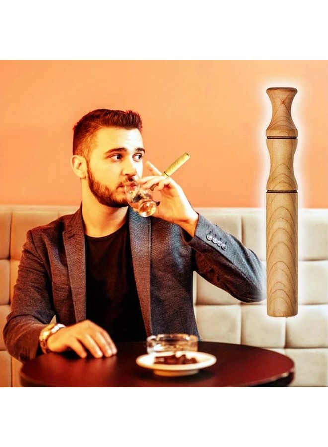 With Wooden Stick Stylish 2-In-1 Aromatherapy Inhaler For Essential Oil Quit Smoking Support Personal Diffuser - Image 1