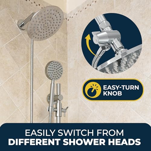 HammerHead Showers Solid Metal 3-Way Shower Diverter Valve, Connects Fixed and Handheld to Shower Arm, Splitter for Dual Shower Head, Oil Rubbed Bronze - Image 3