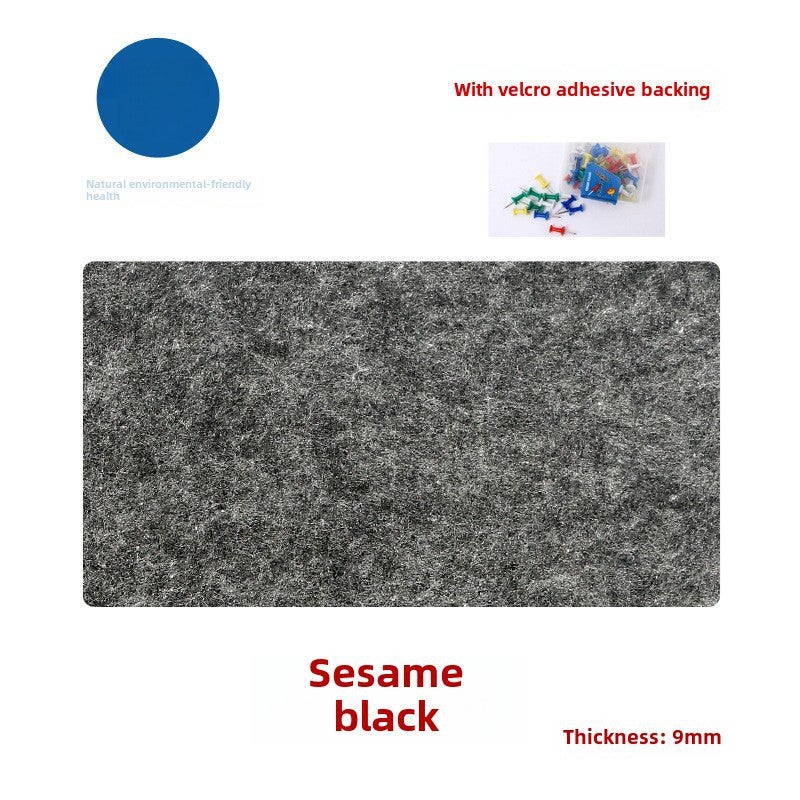 Colorful Felt Board Wall Stickers for Kindergarten Sesame Black 