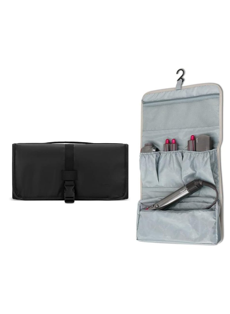 Barakah Travel Storage Bag for Dyson Airwrap Styler, Portable Hanging Bag Storage Organizer for Airwrap Styler and Attachments Waterproof PU Leather Carrying - Image 1