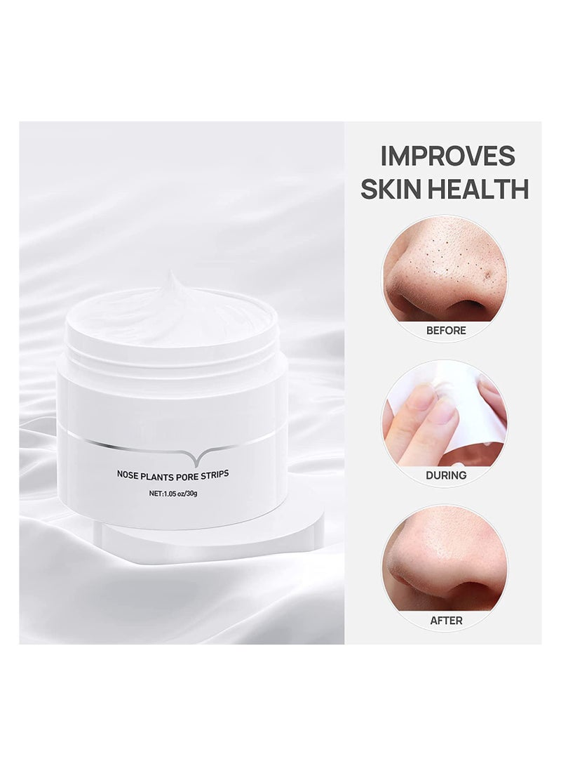 SYOSI 60PCS Blackhead Mask Strips, Blackhead Remover, Blackhead Remover Peel off Mask, Nose Plants Pore Strips Cleanser Purifying Face Mask, Korean Mask Deep, Cleansing Peel off Mask (1.05oz/30g) - Image 5