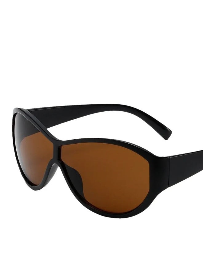 Generic - Luxury Vintage Cat Eyt Sunglasses Women Fashion Brand Designer Cateye Sun Glasses Female Eyewear UV400 Gafas De Sol Mujer-Lenses Color:L-Frame Color:1PC - Image 1