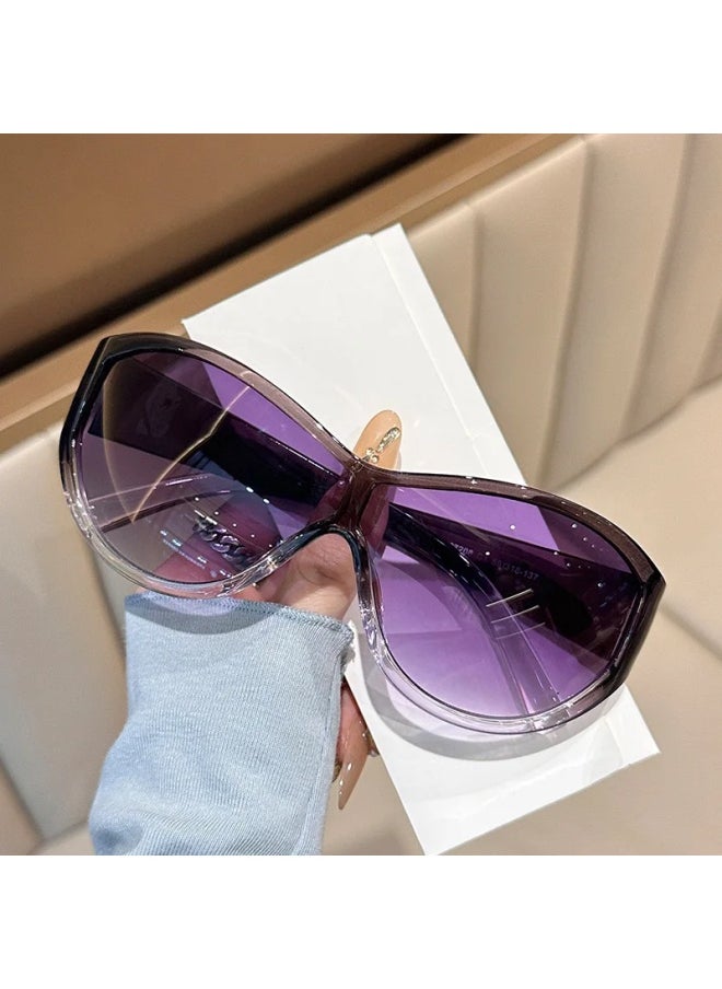 Generic - Luxury Vintage Cat Eyt Sunglasses Women Fashion Brand Designer Cateye Sun Glasses Female Eyewear UV400 Gafas De Sol Mujer-Lenses Color:L-Frame Color:1PC - Image 1