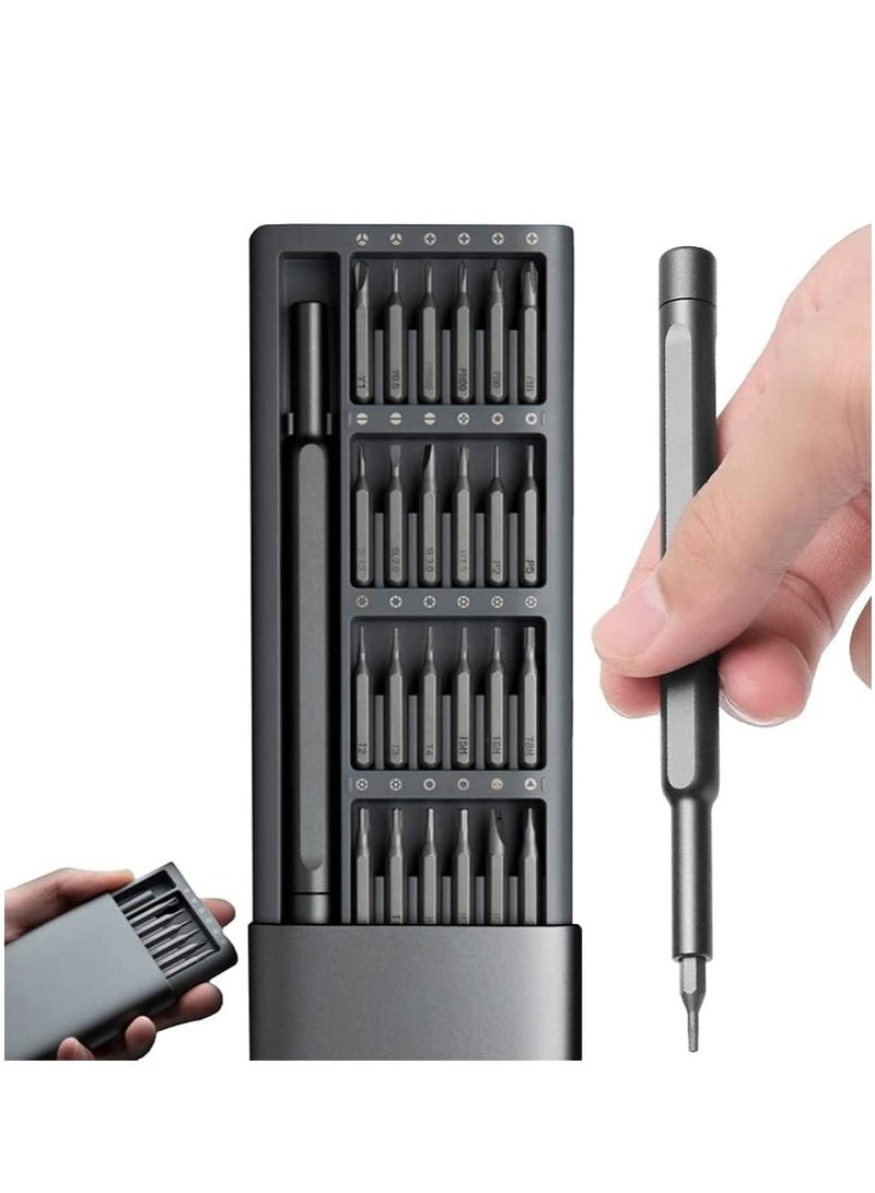Precision Screwdriver Set Wearable Rust Resistant Magnetic Bits with Pop-up Storage Box (24bits) - Image 1