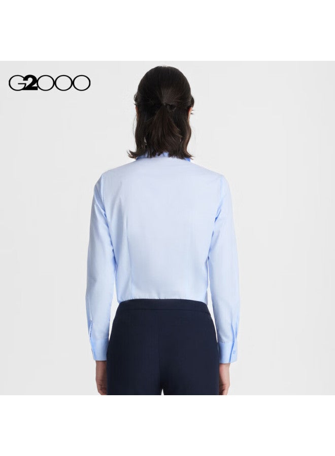 G2000 Women's Smooth Texture Comfortable Skin-friendly Fashion Slim Fit Commuter Versatile Long Sleeve Shirt New - Image 3